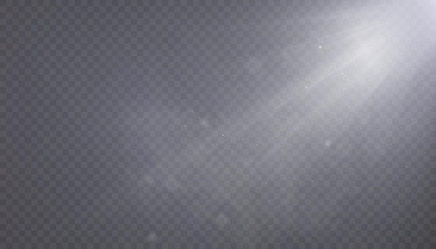 Fuentes de luz iluminación de conciertos focos de escenario Vector