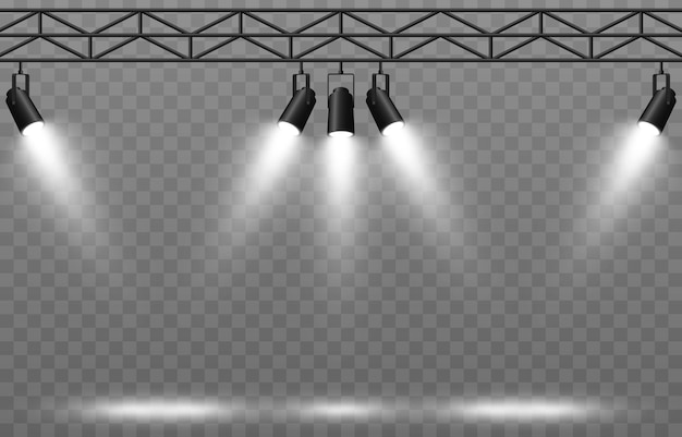 Fuentes de luz vectoriales Luz de un foco png Iluminación de estudio de estudio png Spotlight png