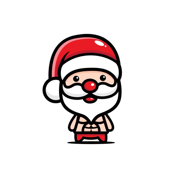 fuerte diseño vectorial de santa claus