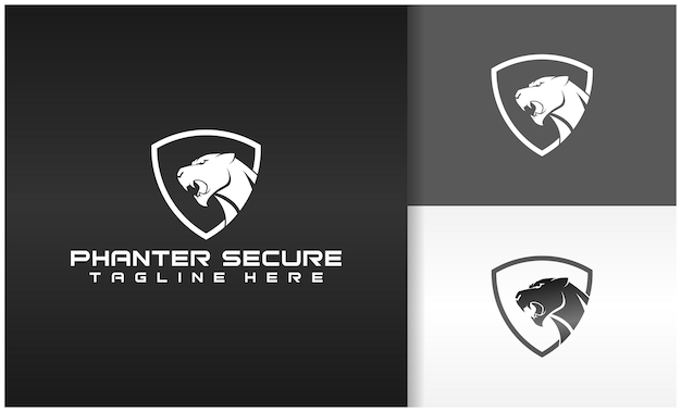 fuerte logotipo seguro panter