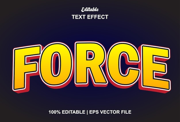 Fuerza el efecto de texto con color amarillo y se puede editar.