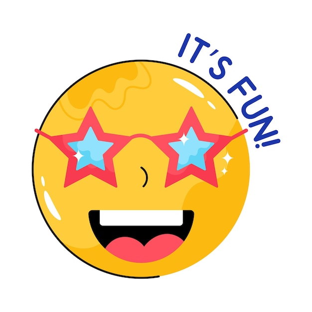 Fun doodle vector lleno de contorno adhesivo EPS 10 archivo