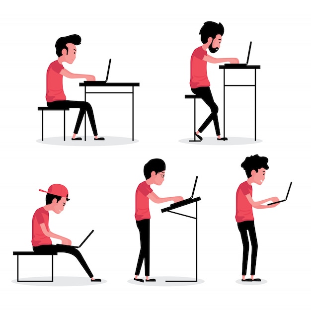 Función de discusión empresarial que un grupo de personas está trabajando en una computadora portátil