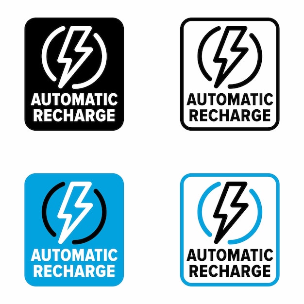 Función de recarga automática y señal de información de servicio