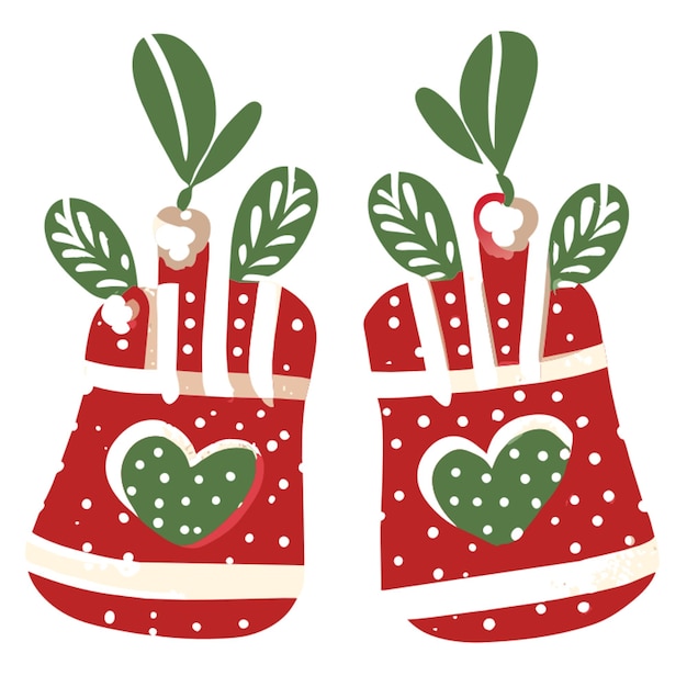 funky y divertidos guantes ilustración vectorial plano 2