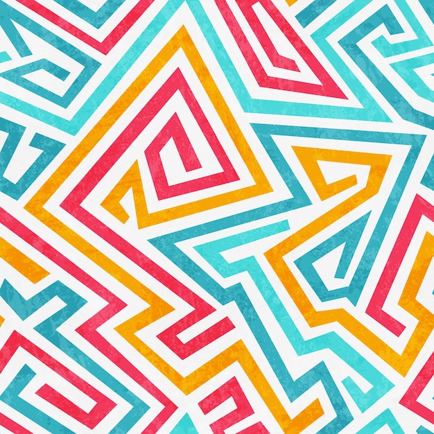 Funky textura sin fisuras curva con efecto grunge