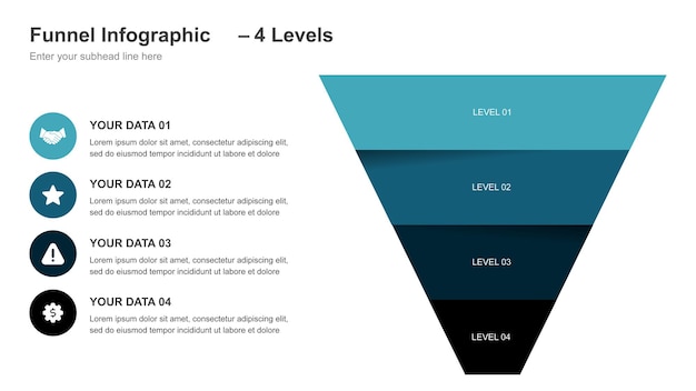 Funnel Infographic 4 Levels