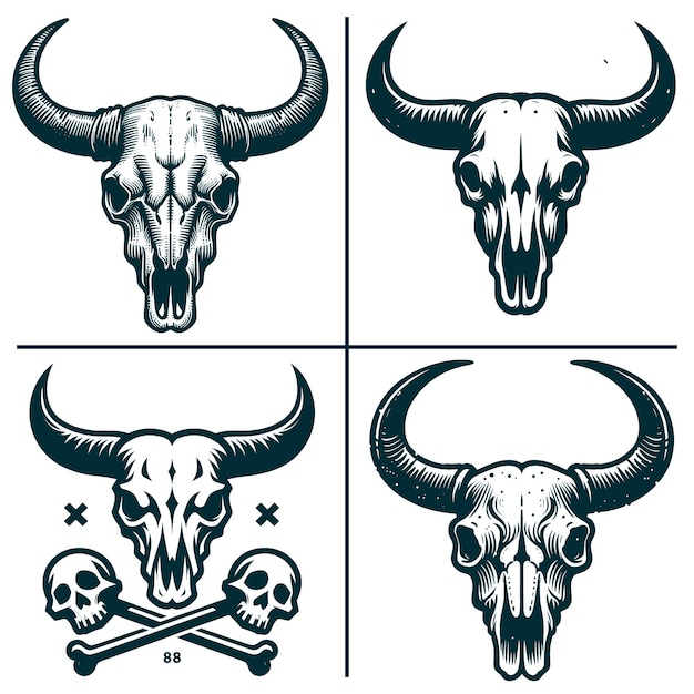 Funny Bull Skull Silhouette FilesWestern Bull Skull Files archivos de descarga digital instantánea que se encuentran en el sitio web de la compañía.