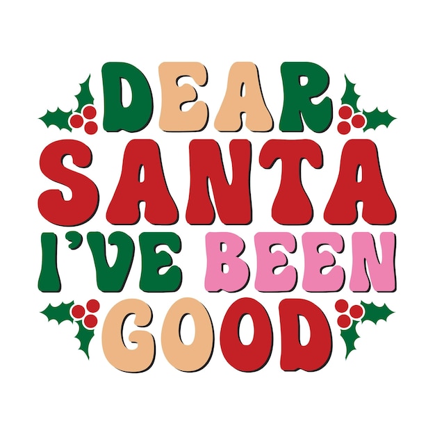 Funny Christmas Svg Design Retro Style