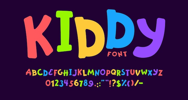 Funny fuente linda tipo infantil juego juego tipo de letra