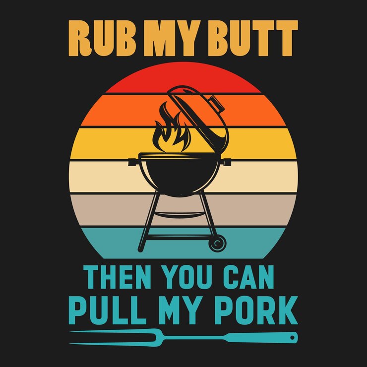 Vector funny pig bbq grilling lover saying meme diseño de camiseta de regalo camiseta divertida de bbq