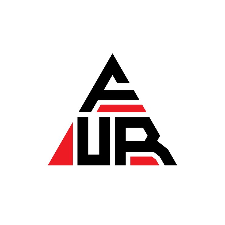 Vector fur diseño de logotipo de letra triangular con forma de triángulo fur diseño del logotipo triangular monograma fur plantilla de logotipo vectorial triángulo con color rojo fur logotipo triangle sencillo elegante y lujoso logotipo