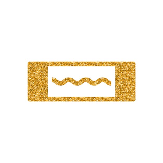 Fusible eléctrico icono oro brillo textura vector ilustración