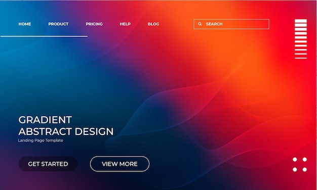 Fusión dinámica del diseño de fondo abstracto de vectores de gradiente