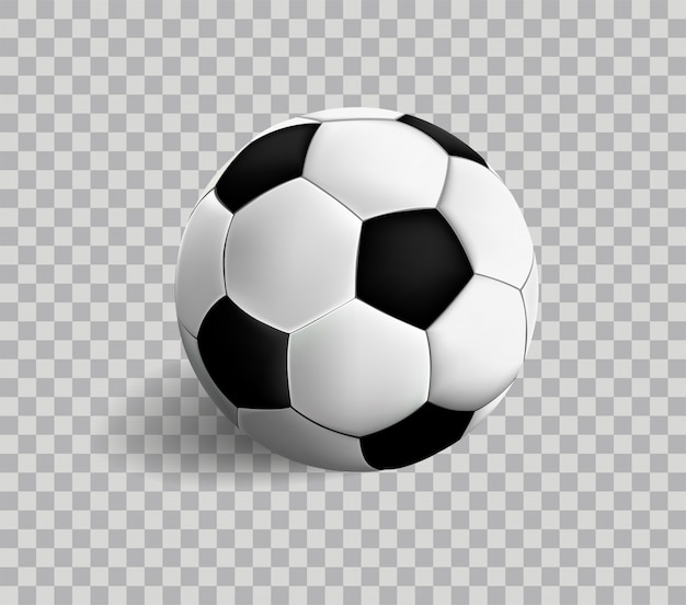 Vector fútbol aislado en transparencia