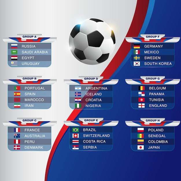 Fútbol campeonato del mundo 2018 fútbol de fondo