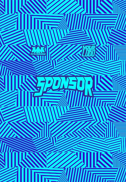 Fútbol y deportes camiseta de fondo patrón vector para la sublimación
