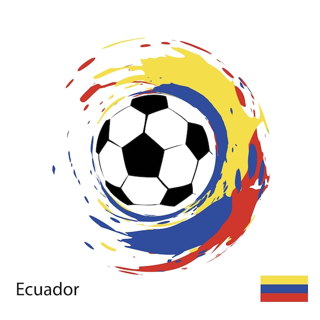 Vector fútbol, ecuador, logotipo, vector, ilustración