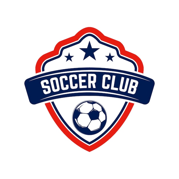 Fútbol, emblemas de fútbol. elemento de diseño de logotipo, etiqueta, emblema, signo.