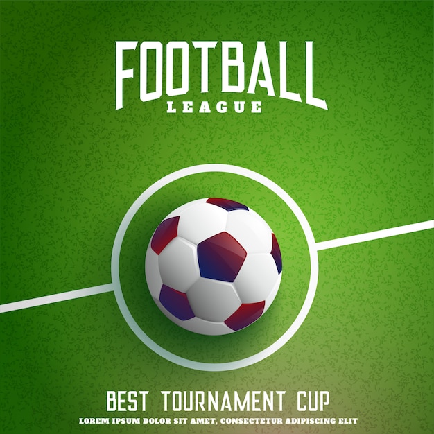 fútbol en el fondo de hierba verde