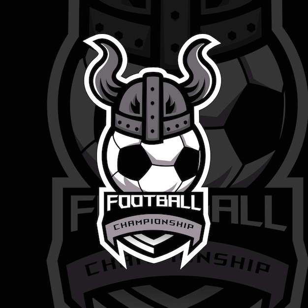 Vector fútbol fútbol esport logo premium vector