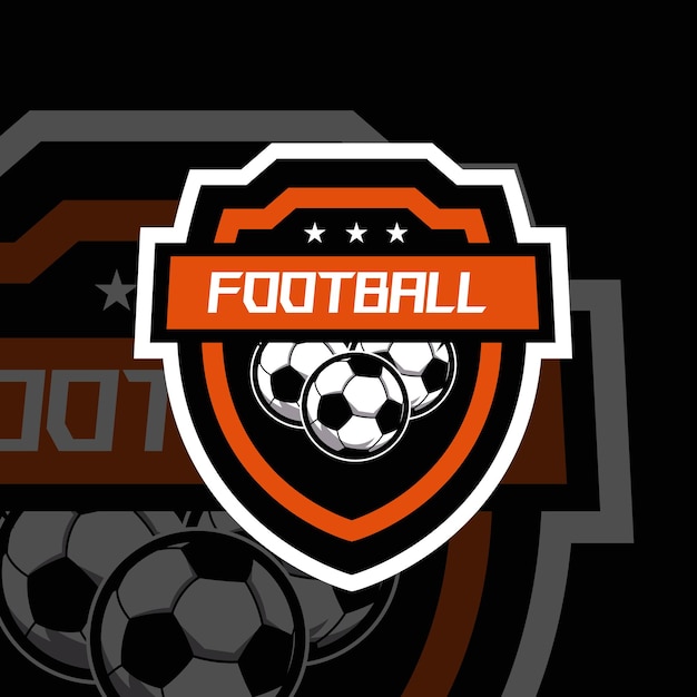 Vector fútbol fútbol insignia logo deporte equipo identidad vector fútbol torneo plantilla esport mascota