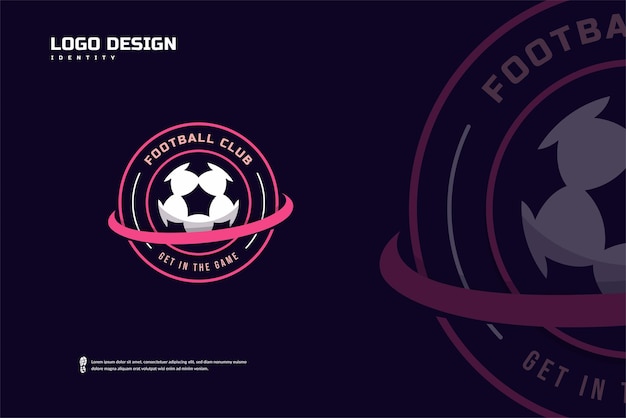 Fútbol Insignia de fútbol Logo Deporte Equipo Identidad vector Plantilla de torneo de fútbol Diseño de insignia de ESport