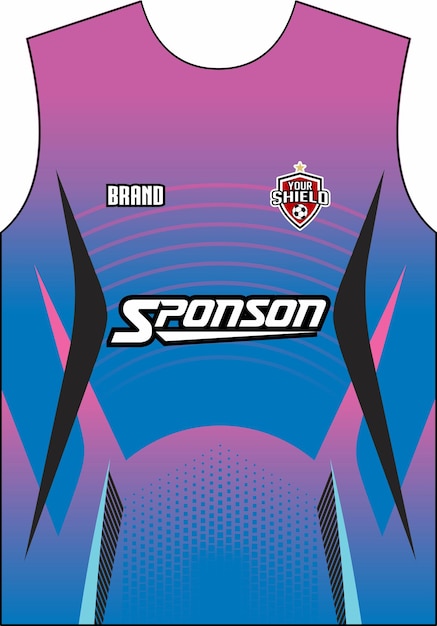 Fútbol Jersey Fútbol Futsal Juegos Correr Ciclismo Jersey Vector Fútbol Kit Fútbol