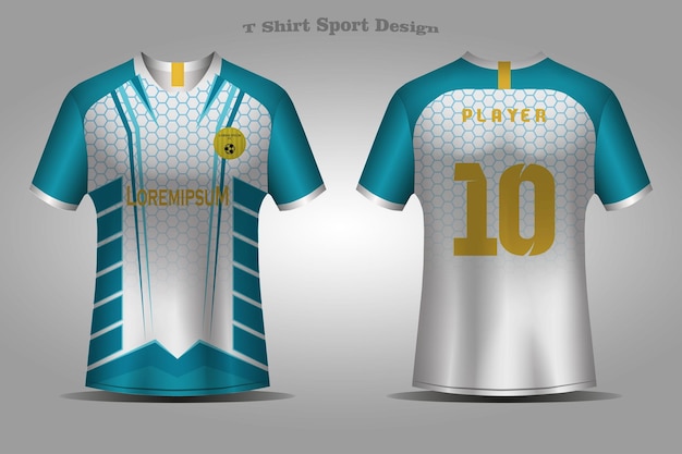 Fútbol Jersey Plantilla Deporte Camiseta Diseño Abstracto
