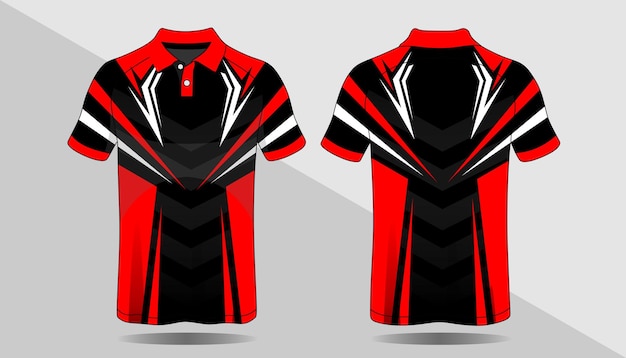 Fútbol jersey vector deporte uniforme frente y parte posterior vista plantilla tela