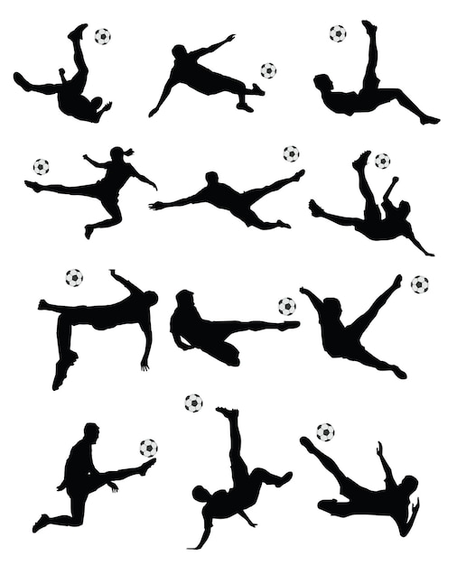 Fútbol, jugador de fútbol super kick sobre fondo blanco.