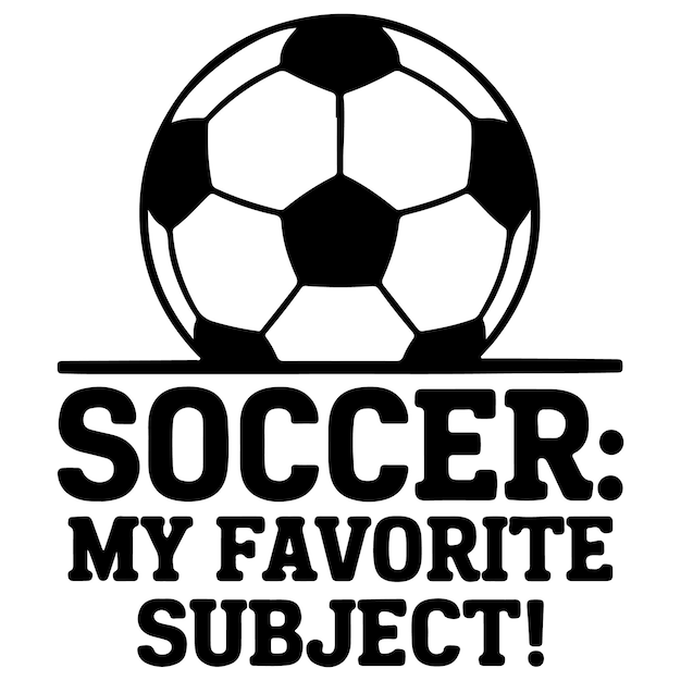 Fútbol Mi tema favorito diseño de camiseta de estilo minimalista