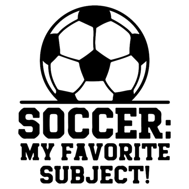 Fútbol Mi tema favorito diseño de camiseta de estilo minimalista
