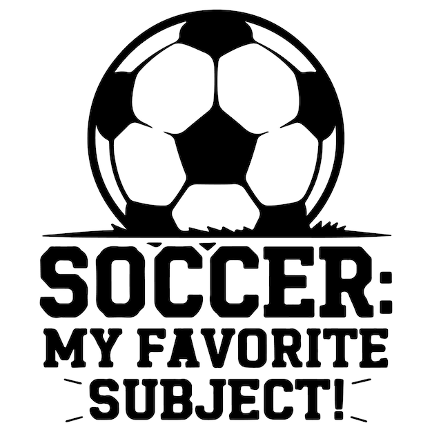 Fútbol Mi tema favorito diseño de camiseta de estilo minimalista