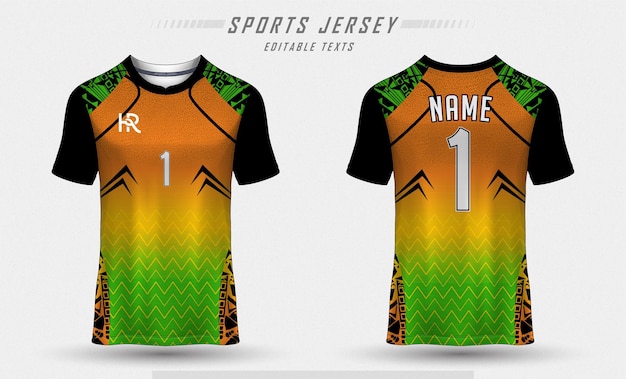 Vector fútbol sublimación jerseys negros