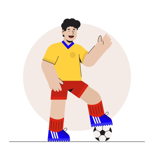 Vector futbolista