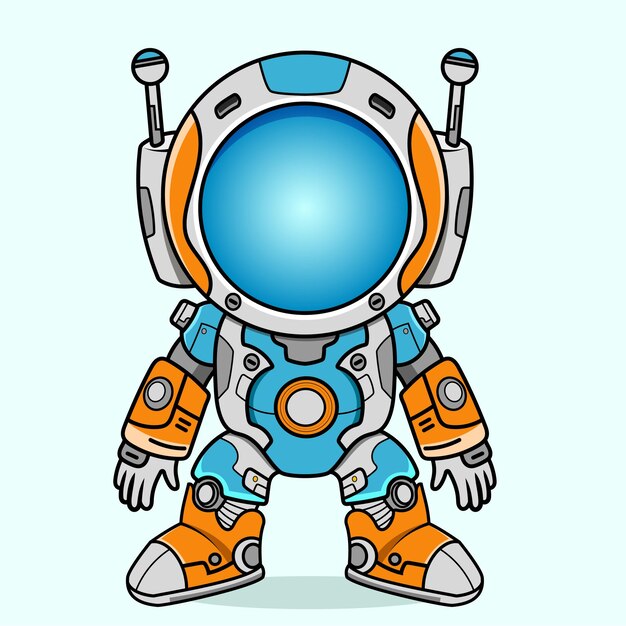 Futurista personaje robótico de dibujos animados robot detallado para diseños tecnológicos conceptos de chatbot y proyectos lúdicos relacionados con la IA Equipo electrónico y concepto de animación humanoide aislado en el fondo