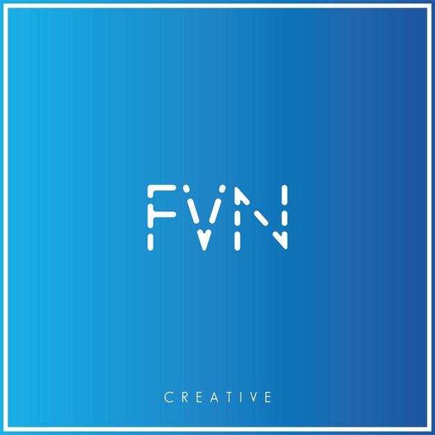 FVN Premium Vector último diseño de logotipo Diseño creativo de logotipo Ilustración vectorial Logotipo mínimo Monograma