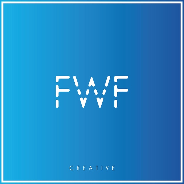 FWF Premium Vector último diseño de logotipo Diseño creativo de logotipo Ilustración vectorial Logotipo mínimo Monograma