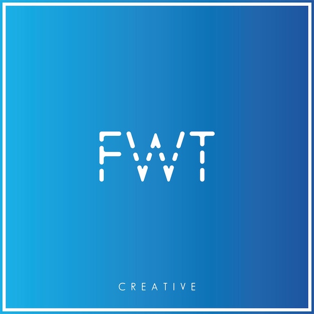 FWT Premium Vector último diseño de logotipo Diseño creativo de logotipo Ilustración vectorial Logotipo mínimo Monograma