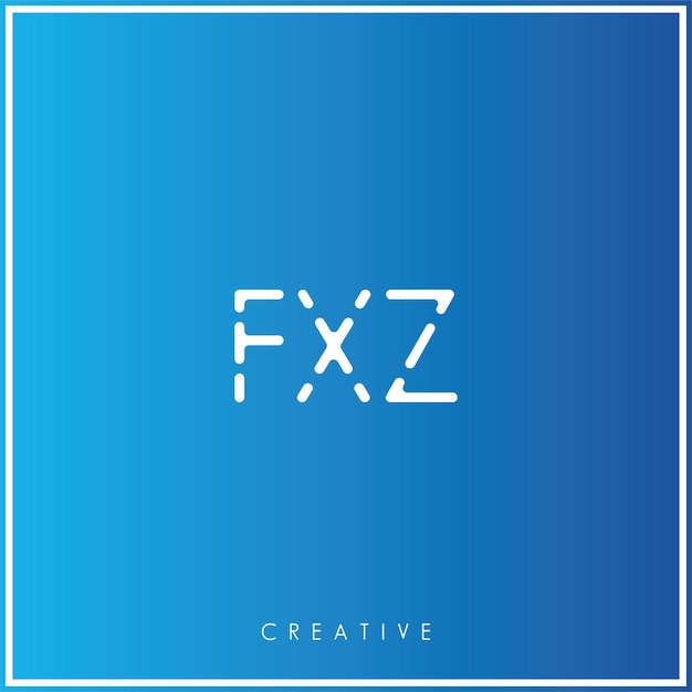 FXZ Premium Vector último Diseño del logotipo Diseño creativo del logotipo Ilustración vectorial Logotipo mínimo Monograma