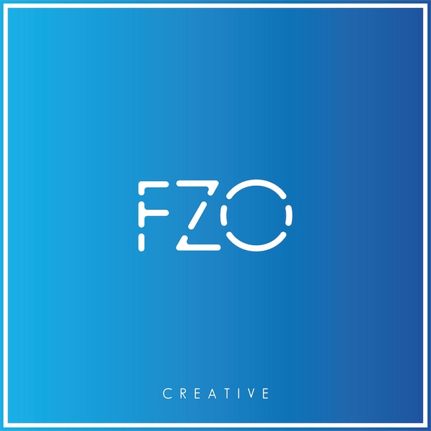 FZO Premium Vector último diseño de logotipo Diseño creativo de logotipo Ilustración vectorial Logotipo mínimo Monograma