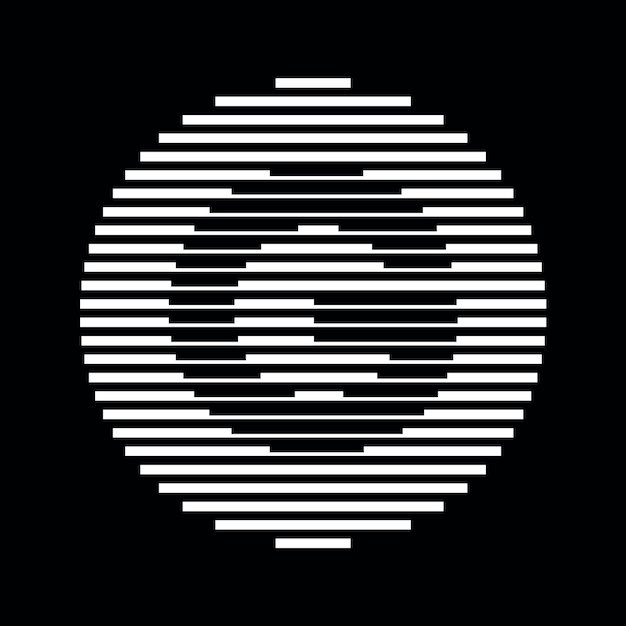 G Alfabeto Letra Logotipo Círculo Redondo Línea Abstracto Ilusión óptica Franja Símbolo de medio tono