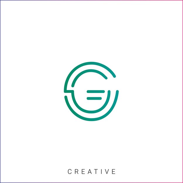 G Diseño creativo de logotipo Branding Diseño de logotipo Ilustración vectorial Diseño moderno Diseño de monograma