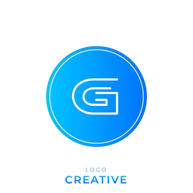 G Diseño creativo del logotipo Diseño mínimo del logotipo Diseño clásico Vector último diseño del logotipo Monograma