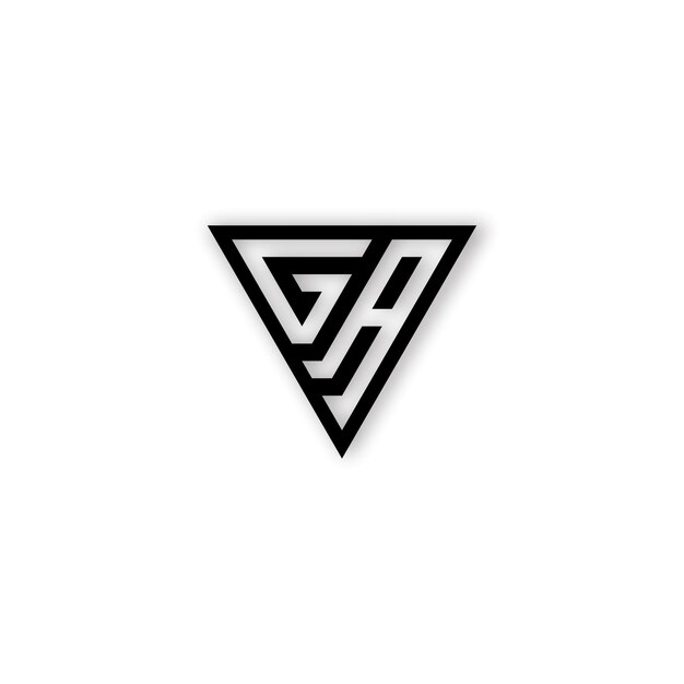 G Y UN DISEÑO DE LOGOTIPO DE ICONO DE CARTA