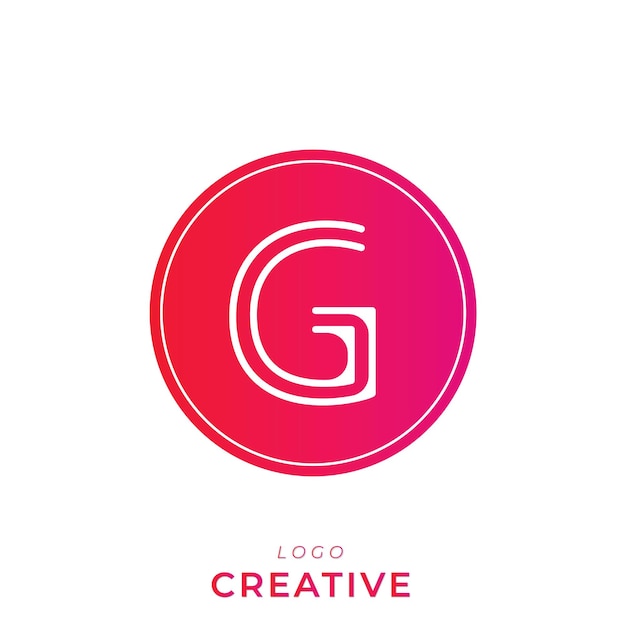 G Diseño de logotipo de marca Diseño creativo de logotipo Diseño clásico Diseño posterior de logotipo Monograma de logotipo vectorial