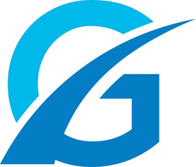 g último icono de logotipo moderno y minimalista