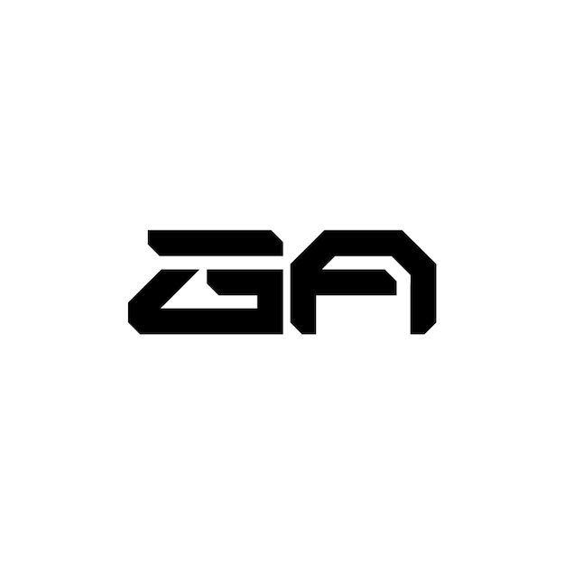 GA monograma logotipo diseño carta texto nombre símbolo monocromo logotipo alfabeto carácter simple logotipo