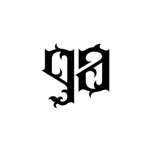 GA monograma logotipo diseño carta texto nombre símbolo monocromo logotipo alfabeto carácter simple logotipo
